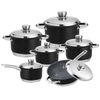 Goldensea 13PCS Stainless Steel Cookware Set Factory Frying pan Producer Saucepan with color coating.