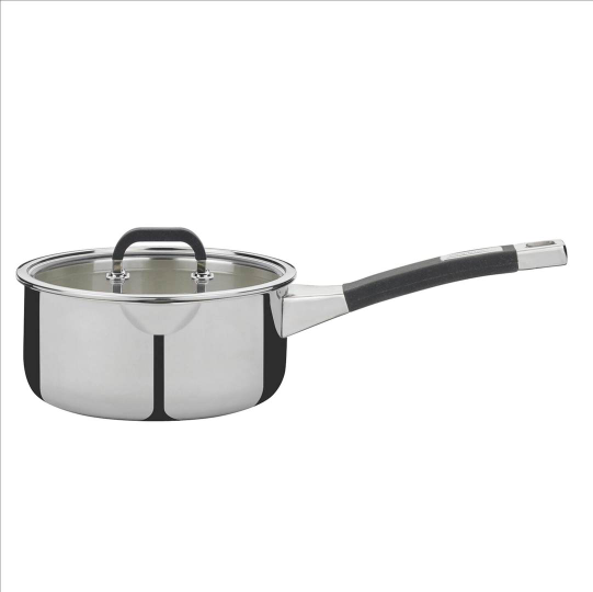 Goldensea Factory Wholesale 8pcs Triply 2.3mm Stainless Steel Cookware Set Kitchen Casserole Pan With Hollow Handle Frying pan.