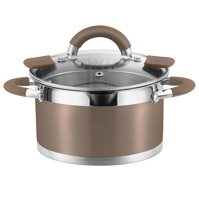 Goldensea Induction Stainless Steel Casserole Pot Manufacturer Kitchen Cookware Pan