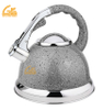 Goldensea 3.0L 4.5L Capacity Stainless Steel Whistling Kettle Stove Top Tea Pot With Marble Coating