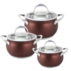 Goldensea 6pcs Stainless Steel Casserole Set Kitchen Cookware Induction Cooking Pot With Color Coating