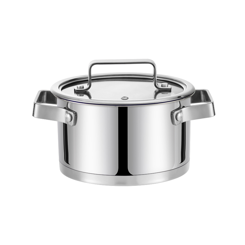 Goldensea Factory Price New Design 6pcs Stainless Steel Cookware Set Kitchenware Casserole pan With Wire Handle