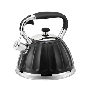 Goldensea stainless steel whistling water tea kettle induction stove top teapot with zinc-alloy handle