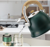 Goldesea Stainless Steel Whistling Kettle Color Coating Stove Top Teapot With Zinc-Alloy Handle