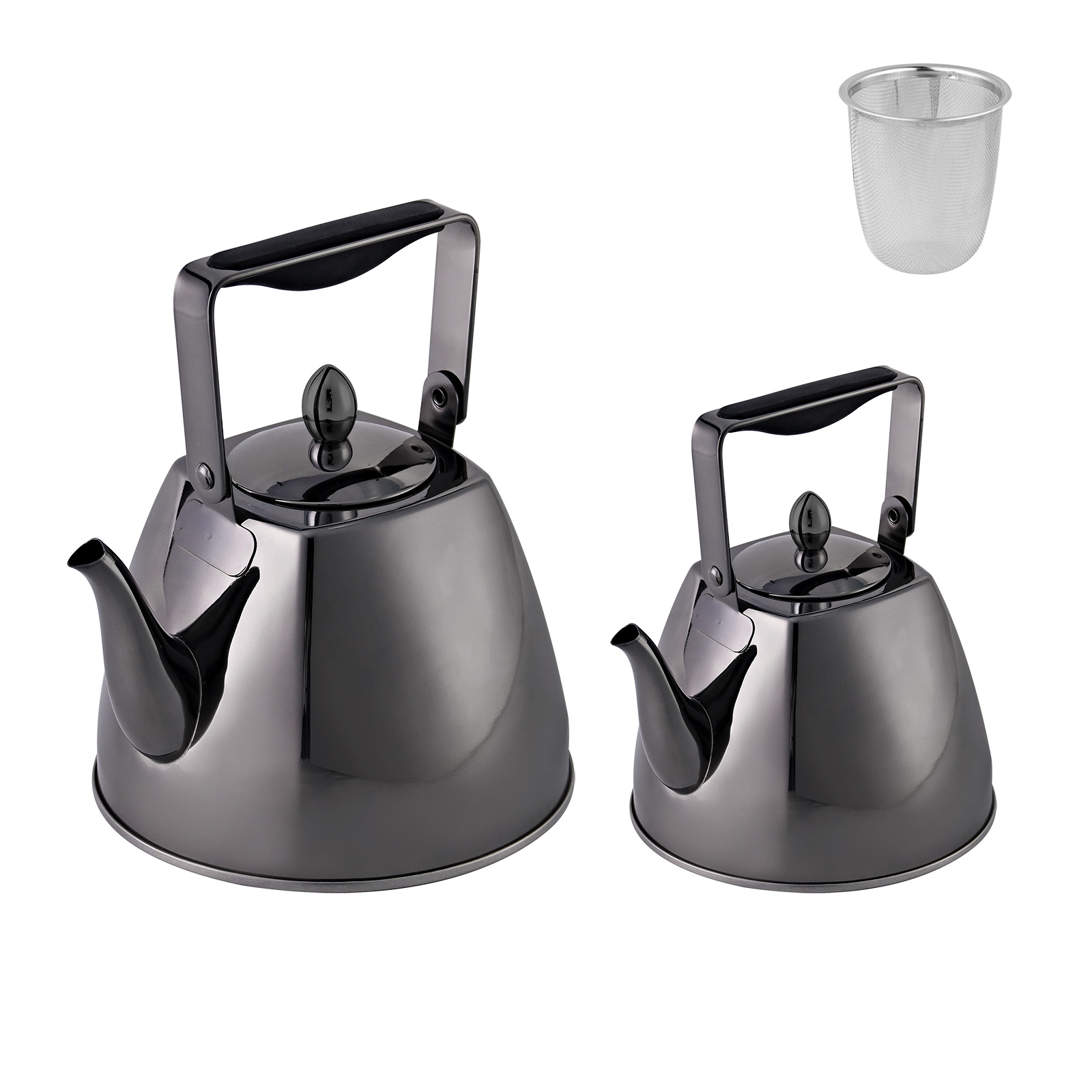  Foldable Handle Water Kettles Stainless Steel Loose Mini Tea Kettle for Loose Tea