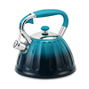 Goldensea stainless steel whistling water tea kettle induction stove top teapot with zinc-alloy handle