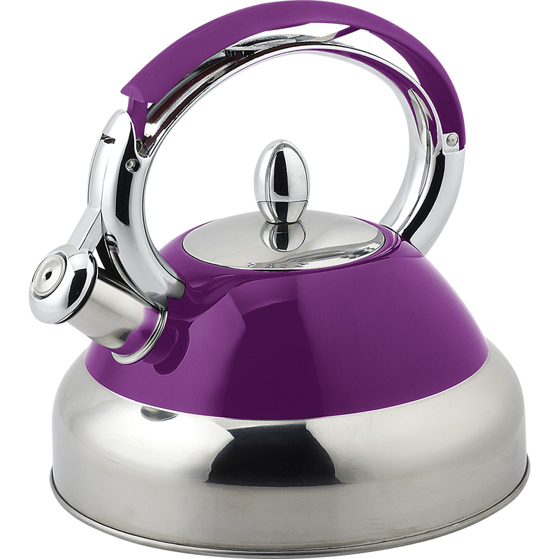 Hausroland Unique Shape Cheapest Colorful Teapot Triangle Steel Whistle Kettle Tea