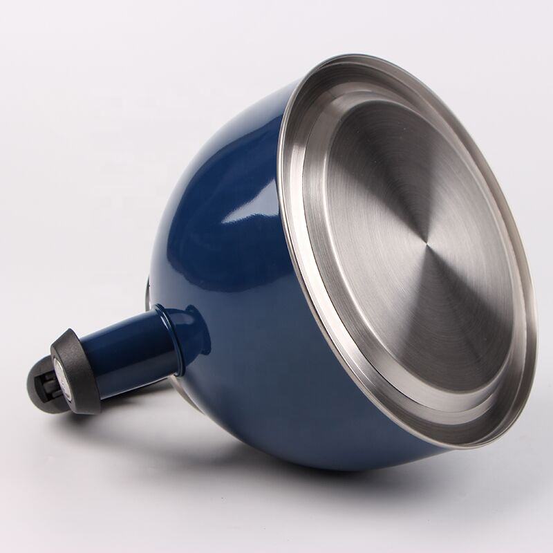 New Design 3L Color Coating Stainless Steel Stove Top Whistle Kettle Whistling Tea Pot with Glass Lid