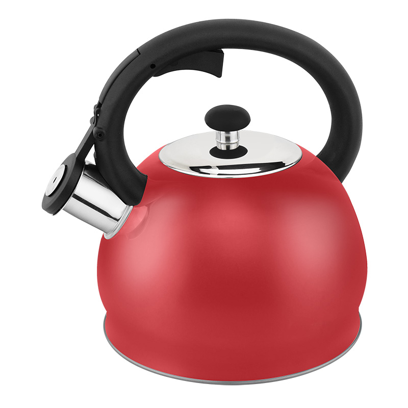 Hausroland Gold Thread Stainless Steel Stovetop Whistling Tea Kettle with Whistle