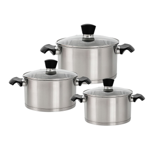 Goldensea 6pcs Stainless Steel Cookware Set Kitchen Induction Casserole Pot