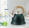 Goldesea Stainless Steel Whistling Kettle Color Coating Stove Top Teapot With Zinc-Alloy Handle