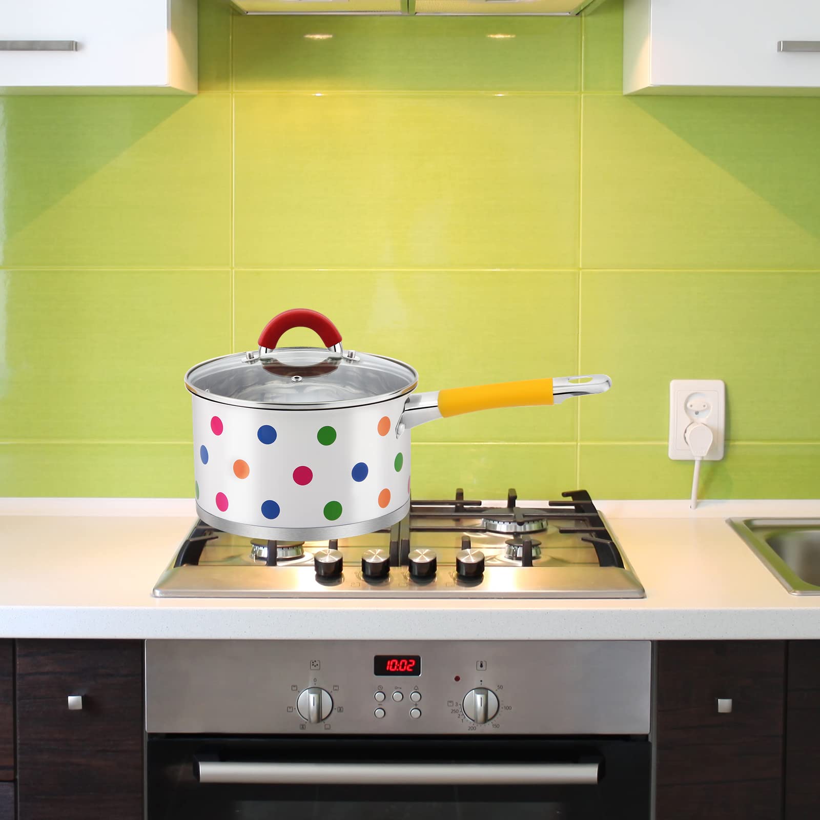 Goldensea Factory Price New Design Stainless Steel Cookware Set Casserole Pot With Color Coating.