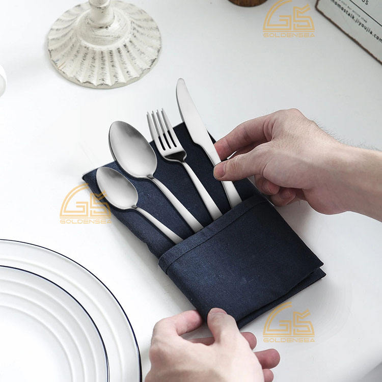 Jogo De Talheres Para Rustic Style Modern Style Restaurant Cutlery Set Silverware Flatware Set