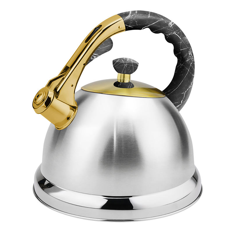 High Quality Big Size Stainless Steel Casting Handle Kettle Whistling Tea Pot