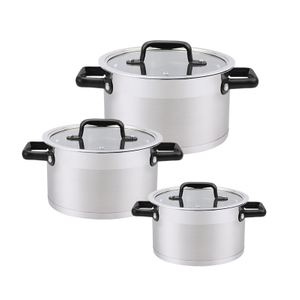 Goldensea Wholesale Price 6pcs Stainless Steel Casserole set Factory Induction Cookware Pot With Hollow Handle