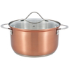 Goldensea Stainless Steel Cookware Set Kitchen Induction Saucepan With Copper Color Coating