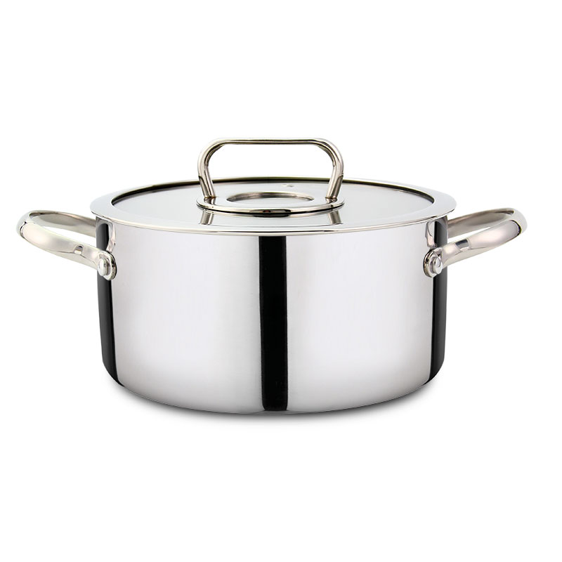 Goldensea Hight Level Triply Stainless Steel 304 Food Grade Cookware Set Manufacturer Casserole Pot Factory Price With Frypan