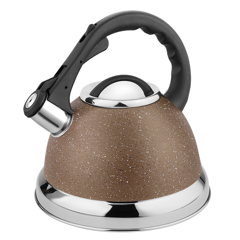 Manufacturer Simple Household Large Double Hot Tea Pot Gas Stainless Steel Stove Top Whistling Water Kettle With Whistle