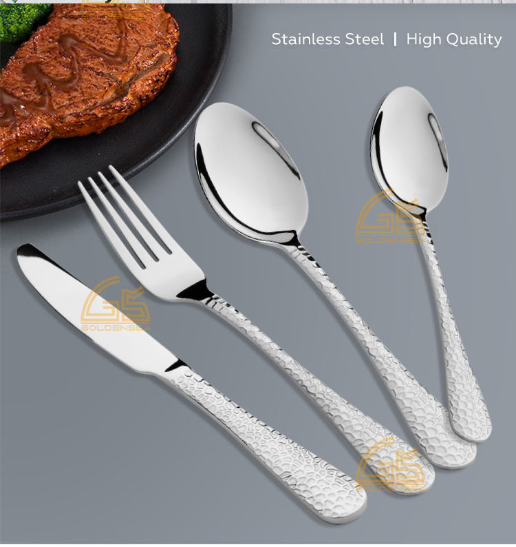Restaurant Cutlery Set 24 28 30 Pcs 316 304 201 Stainless Steel Silverware Flatware Set