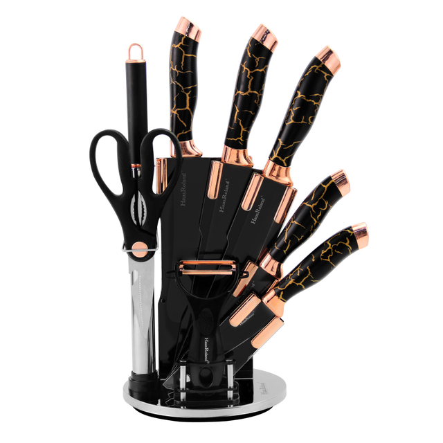 Goldensea 9pcs Stainless Steel Kitchen Knife Set