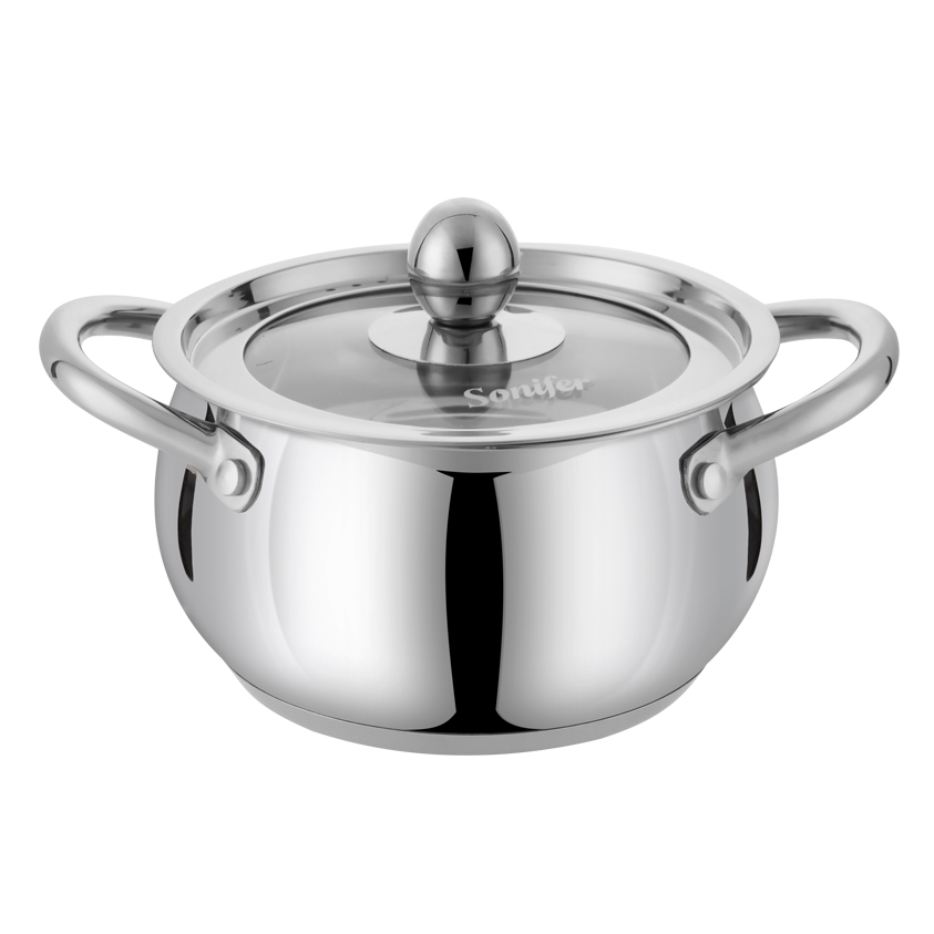 Kitchen Stainless Steel Cooking Pots Cookware Set of Pots and Pans With Non-stick Coating