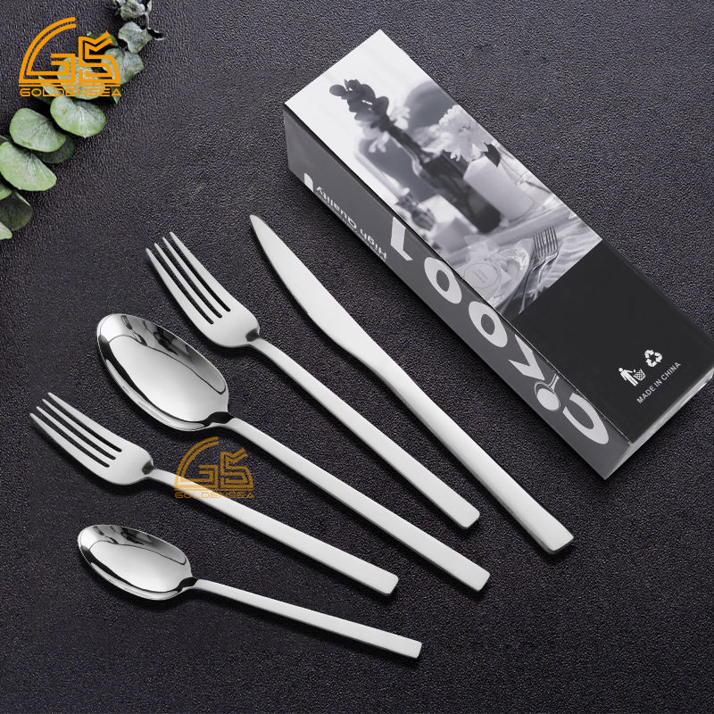 24 Pcs Spoons Forks and Knife Cutlery Cutlery Organizer Stainless Steel Polished Cutlery Set