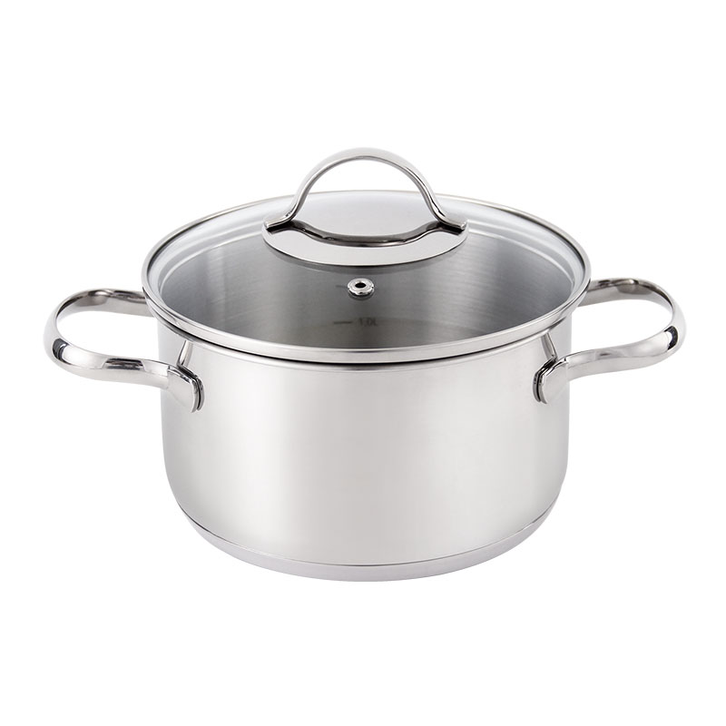 Goldensea 10pcs Stainless Steel Cookware Set Induction Casserole Pot With Frying Pan