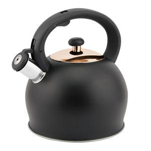 Goldensea Amazon Hot Sale Stainless Steel Whistling Kettle Stove Top Tea Pot With Color Coating.