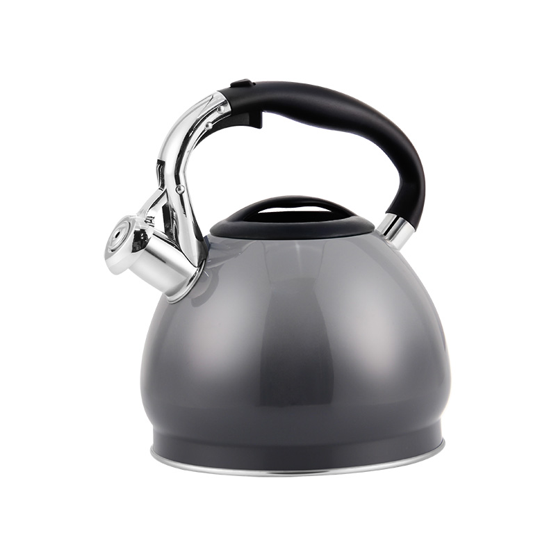 Goldensea Capacity 3.0L Stainless Steel Whistling Water Tea Kettle Gradient Color Coat Stove Top Teapot With Zinc-alloy Handle