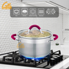 Goldensea 8pcs Stainless Steel Casserole Set Induction Cookware Set With Hollow Handle