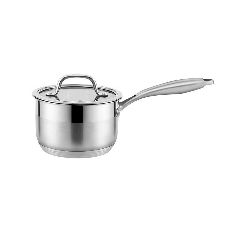 New Design Caserole Saucepan High Borosilicate Glass Stainless Steel Cookware Sets