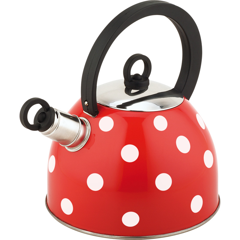 Goldensea Food Grade Stainless Steel Whistling Tea Kettle Induction Gas Stove Top Teapot With Loud Whistle and Anti-Heat Handel