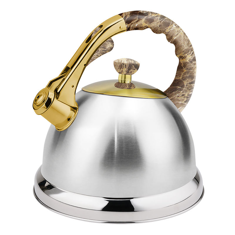 High Quality Big Size Stainless Steel Casting Handle Kettle Whistling Tea Pot