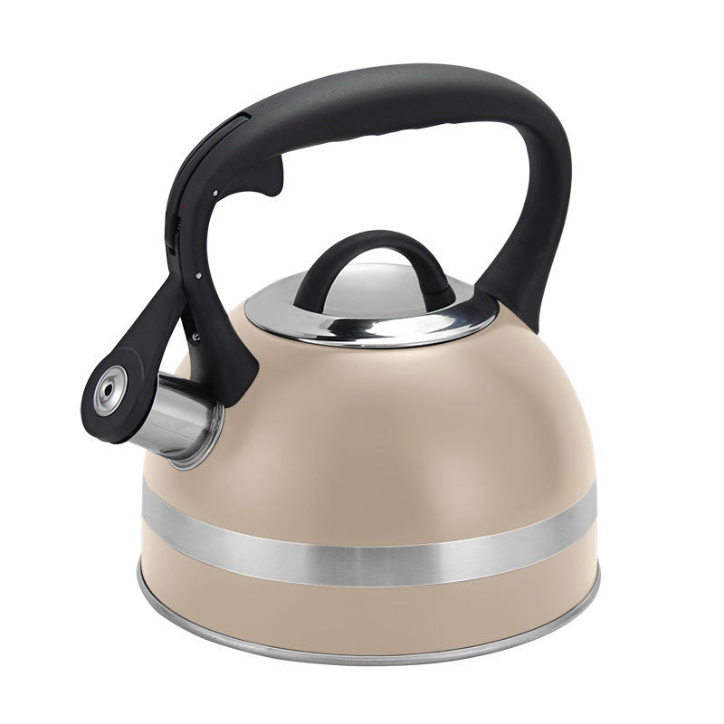High Quality Colorful Capsuled Induction Bottom Stainless Steel Whistling Kettle for Stove Top