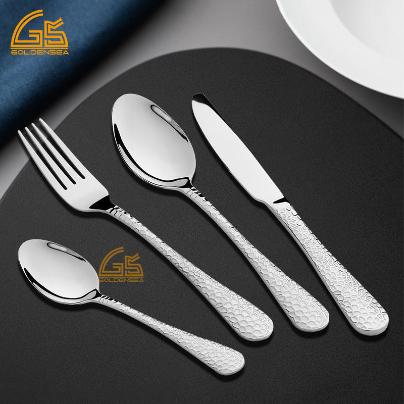 Restaurant Cutlery Set 24 28 30 Pcs 316 304 201 Stainless Steel Silverware Flatware Set