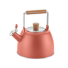 Goldensea Japanese Style New Design Stainless Steel Whistling Water Tea Kettle Induction Stove Top With Folding Handle