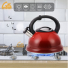 Goldensea Gradient Color Coating Stainless Steel Whistling Kettle Stove Top Tea Pot with Nylon Handle