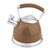 Goldensea New Design Stainless Steel Whistling Kettle Stove Top Tea Pot With Color Coating.