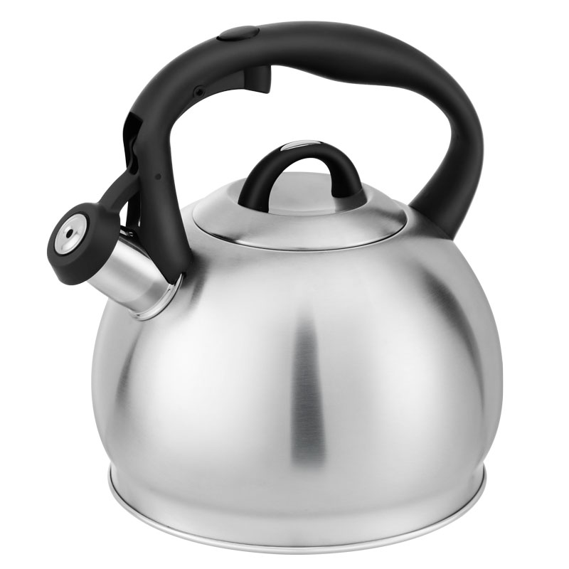 Hausroland Gold Thread Stainless Steel Stovetop Whistling Tea Kettle with Whistle
