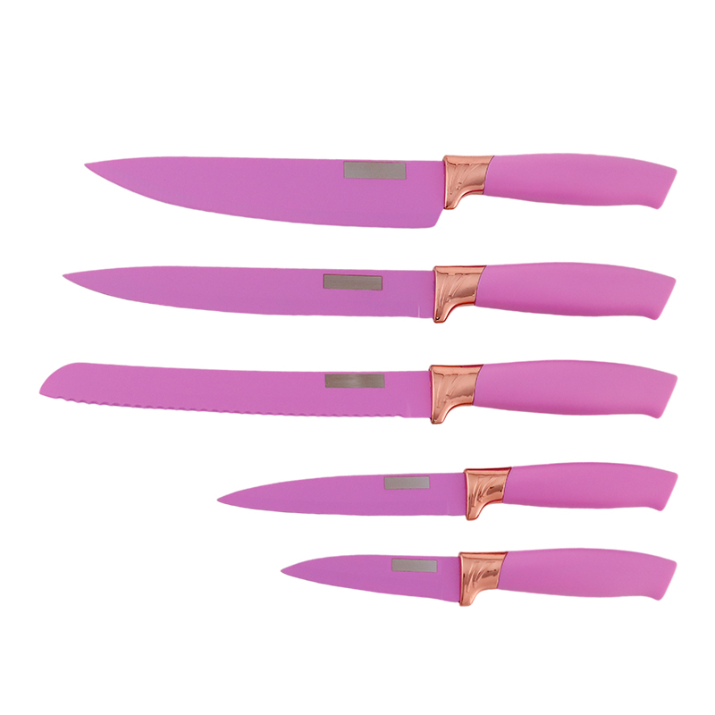 Manufacturer Competitive Price Kitchen Knives Set With Swan Knife Block Holder
