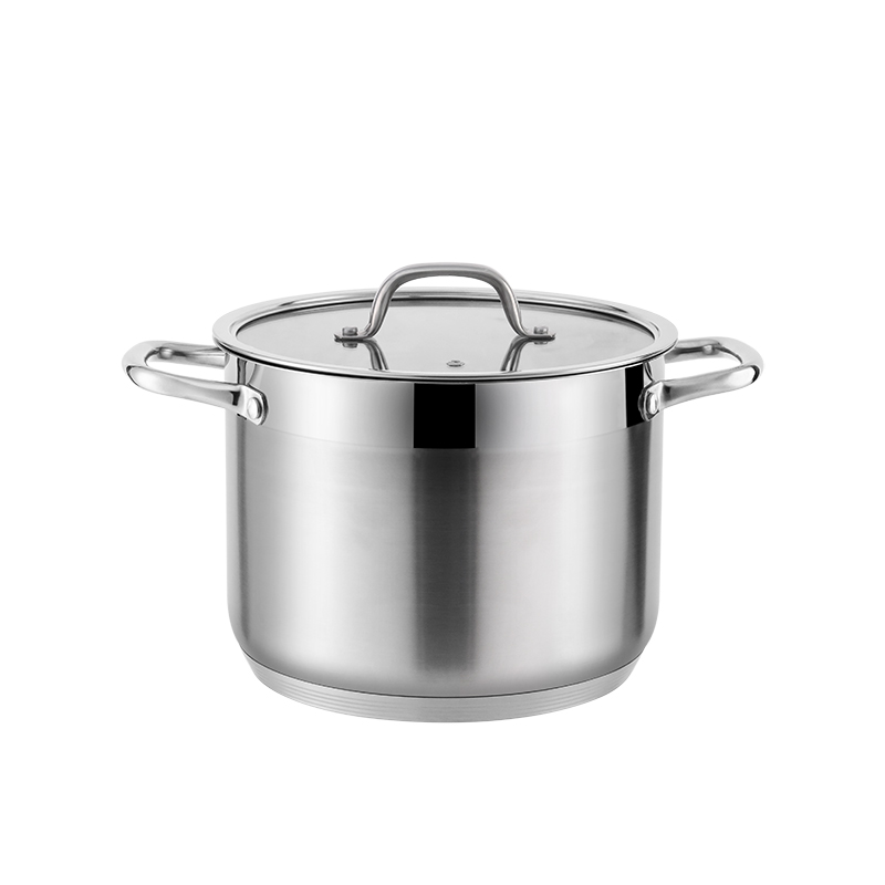 New Design Caserole Saucepan High Borosilicate Glass Stainless Steel Cookware Sets