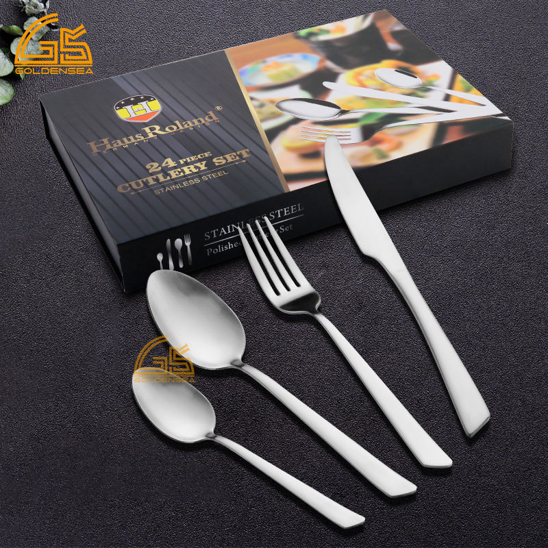 Jogo De Talheres Para Rustic Style Modern Style Restaurant Cutlery Set Silverware Flatware Set
