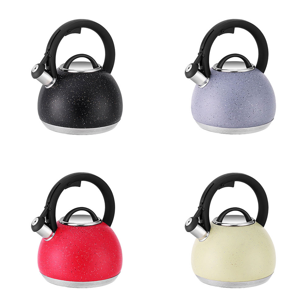 Customs Wholesales Tea Pots 3.0L Stainless Steel Whistling Kettle Hot Water Teapots for Restaurant Hotel Kitchen Stovetop