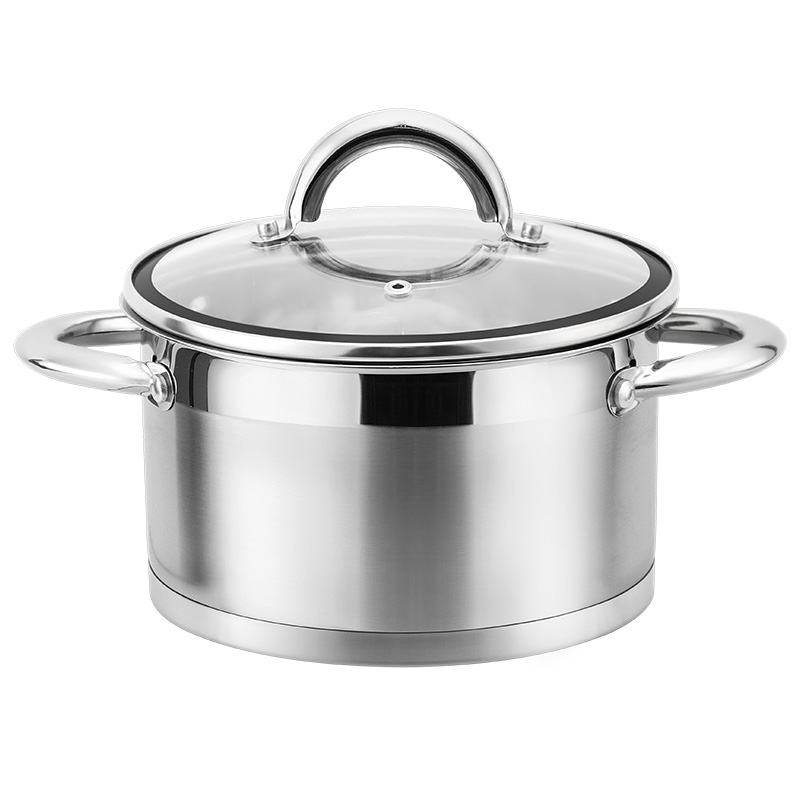 Goldensea 6pcs Stainless Steel Cookware Set Induction Cooking Casserole Pot 