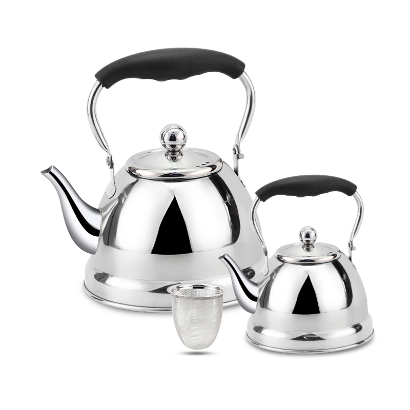 Goldensea Capacity 3.0L and 0.75L Stainless Steel Water Tea Kettle Induction Stove Top Tea Pot