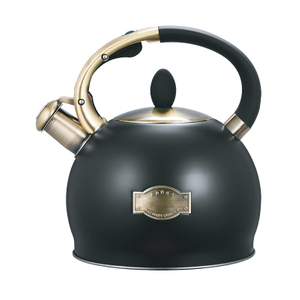 Goldensea Stainless Steel Whistling Water Tea Kettle Stove Top Teapot With Zinc-alloy Handle.